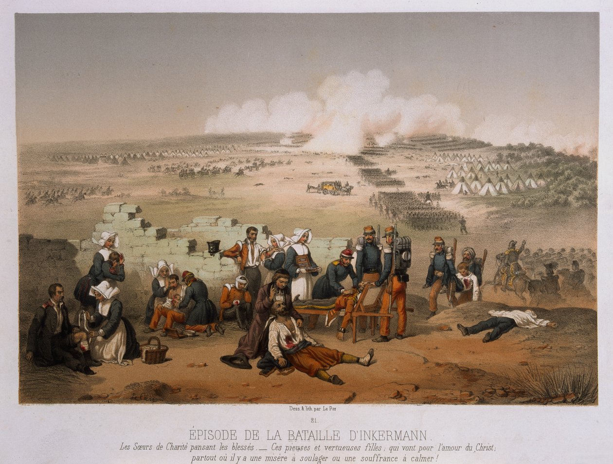 La battaglia di Inkermann, 5 novembre 1854 da French School