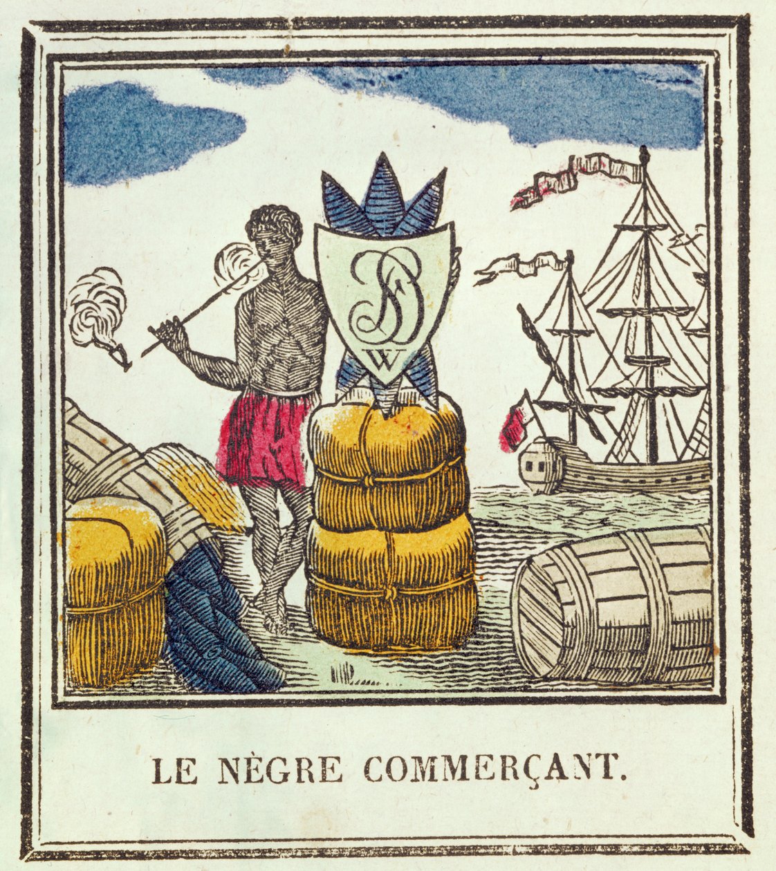 Il commerciante nero, tavola 529 da Les Petits Metiers da French School