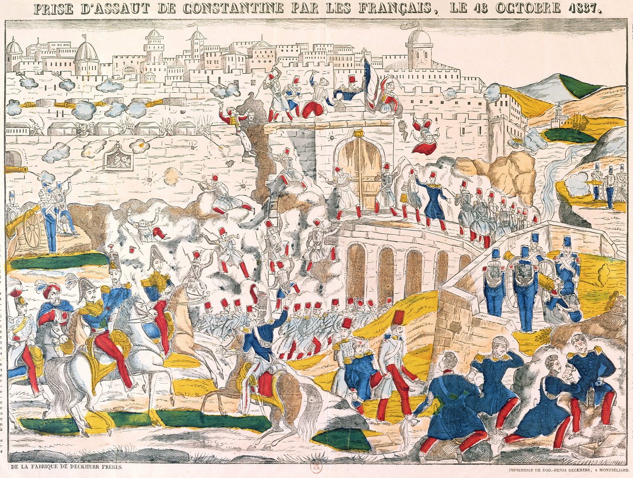 La cattura di Costantino da parte dei francesi il 13 ottobre 1837 da French School