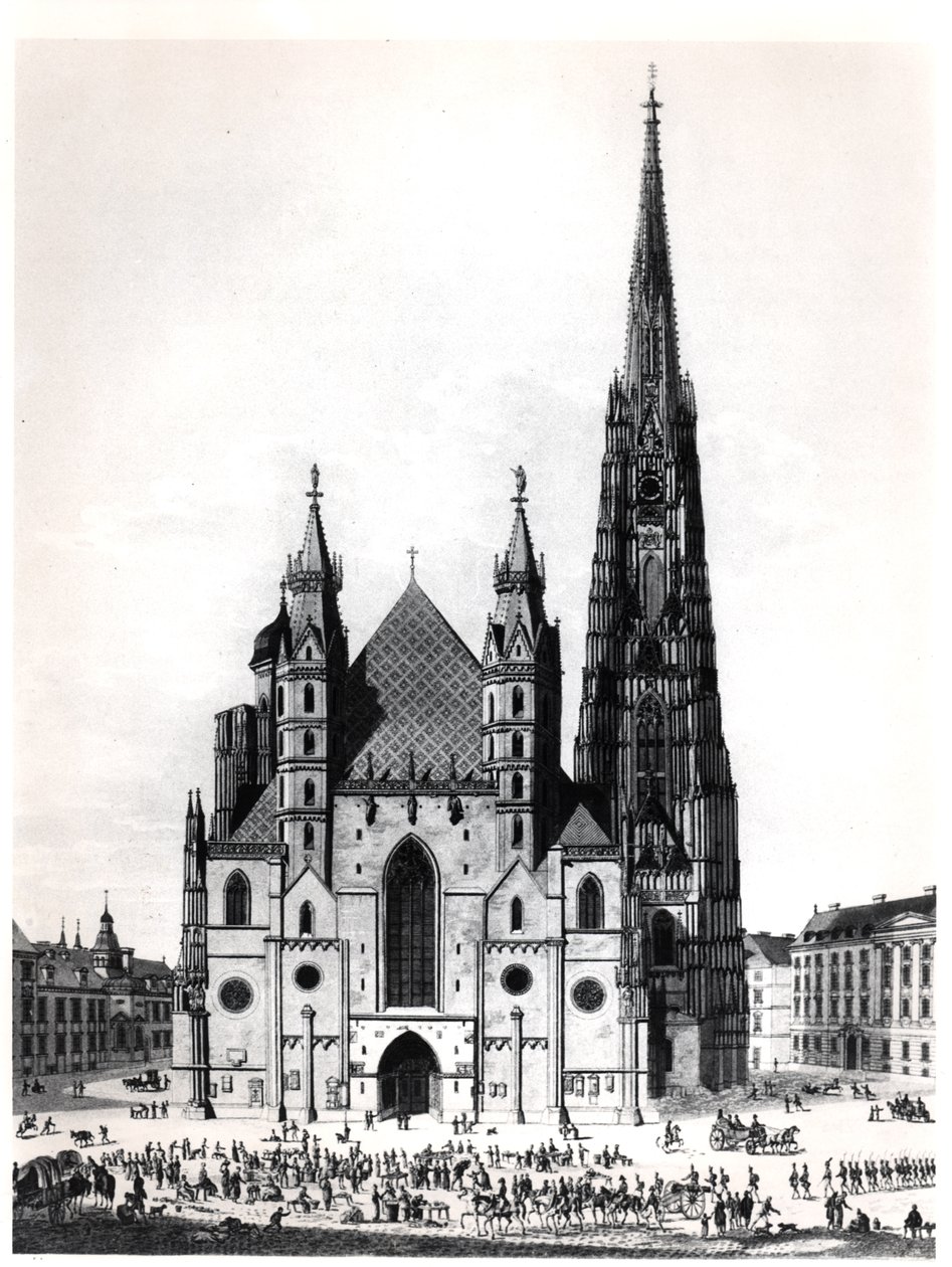 La Cattedrale di Santo Stefano a Vienna, 1821 da French School
