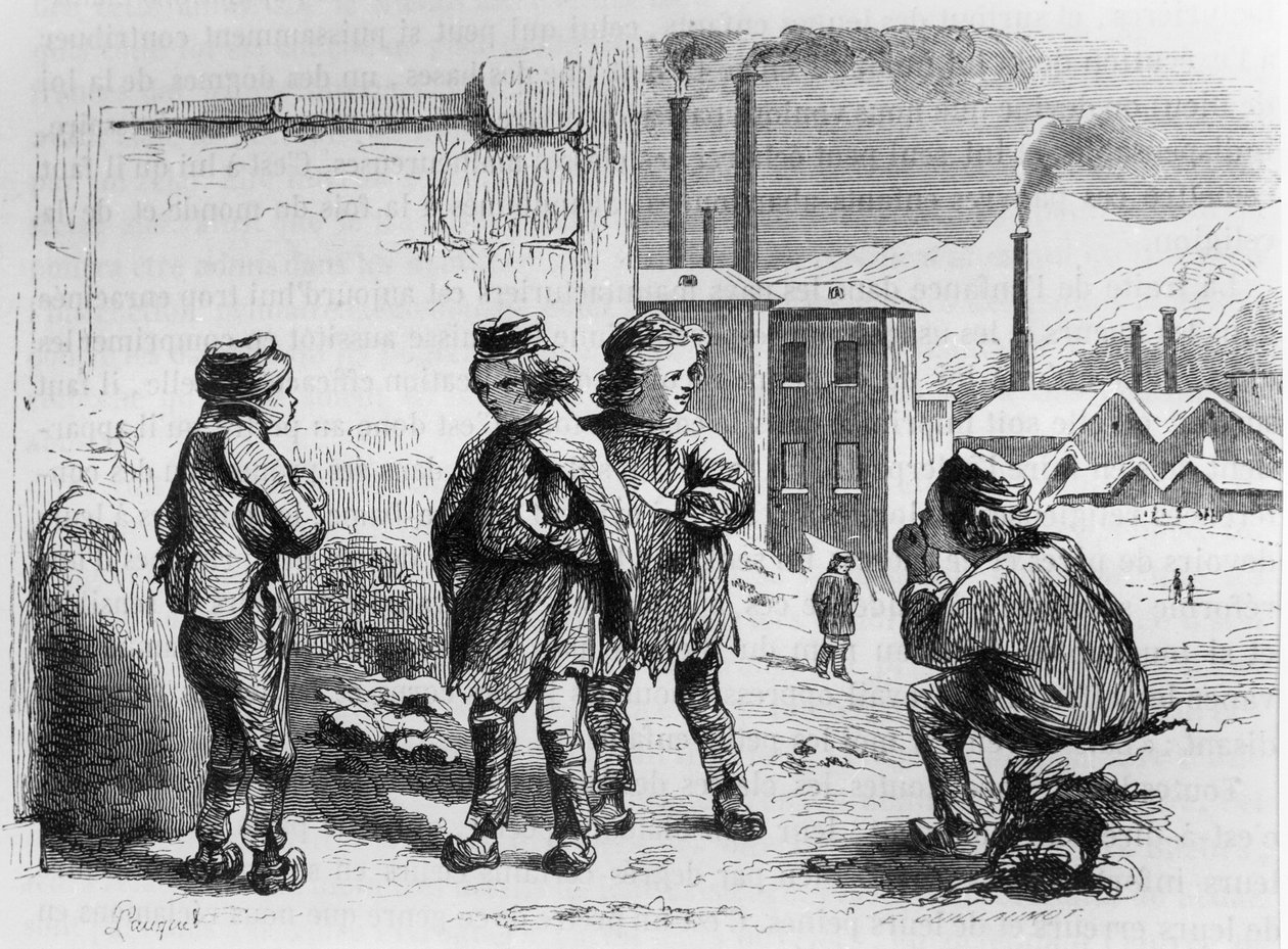 I bambini della fabbrica, 1842 da French School