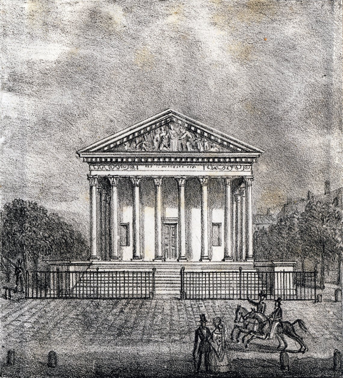 La Chiesa della Madeleine - "Alphabet Picturesque des Monumens de Paris" c.1840 (incisione) da French School