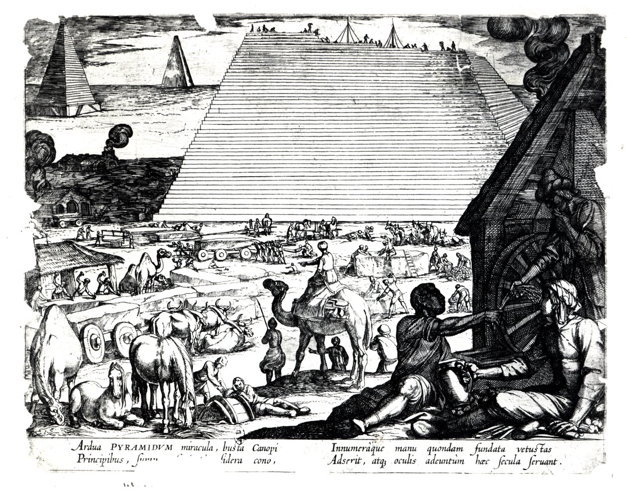 La costruzione delle piramidi da French School