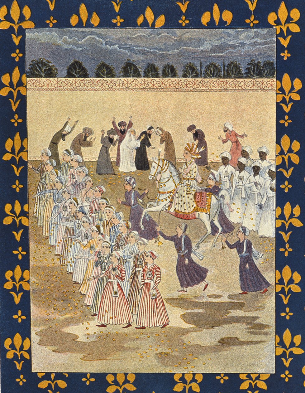 Il corteo di Aladino, illustrazione per Aladino, da Le Mille e una Notte, 1895 da French School