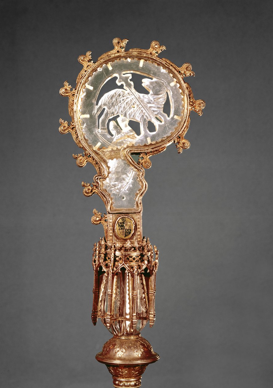 Il pastorale delle badesse del convento cistercense Abbaye du Lys (argento dorato e cristallo di rocca) da French School