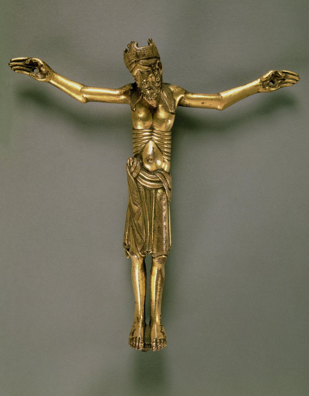 Il Cristo crocifisso, francese, seconda metà del XII secolo (bronzo dorato) da French School