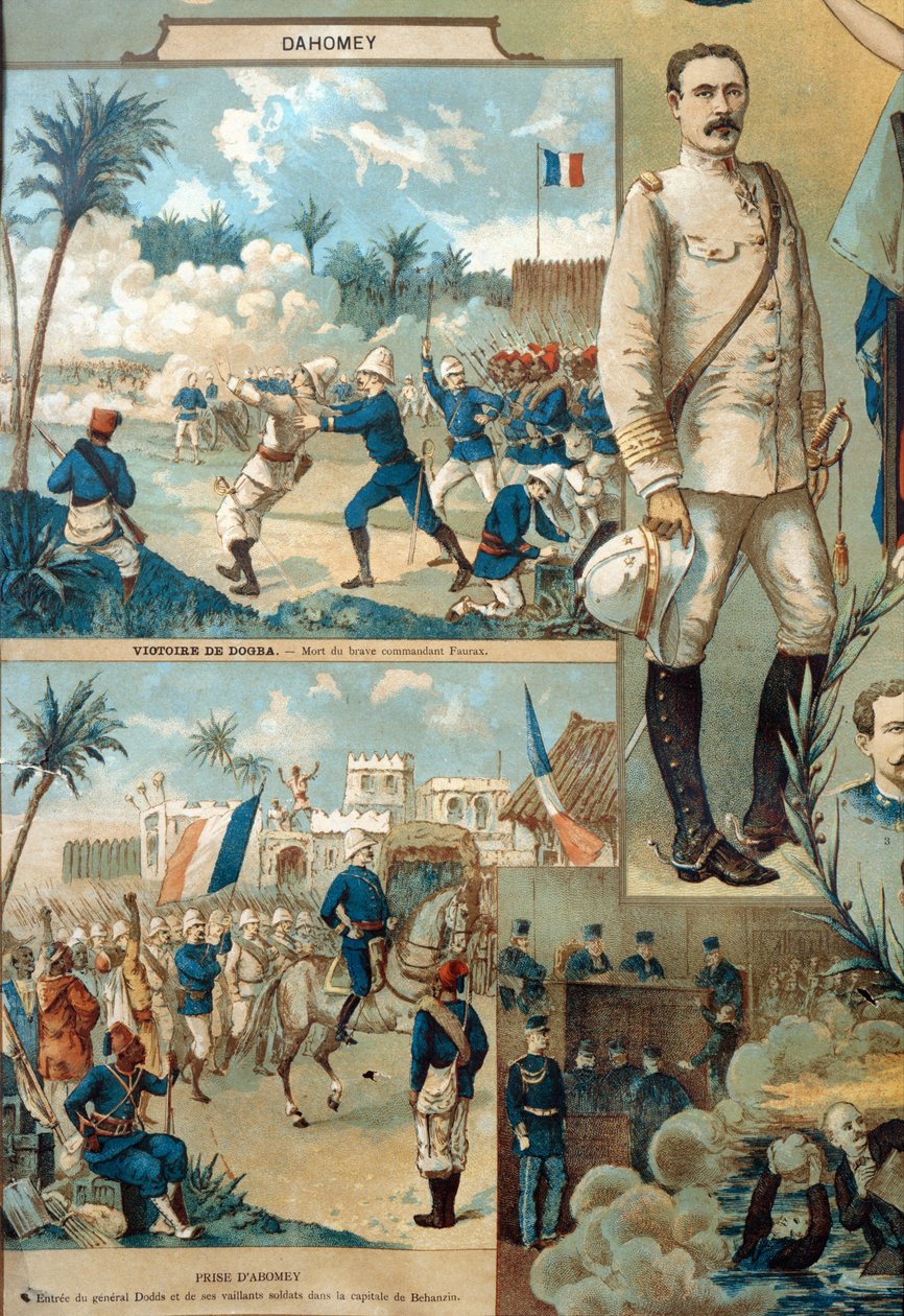 La campagna del Dahomey del 1892 da French School