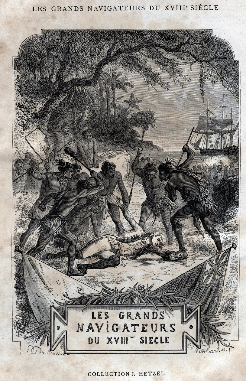 La Morte del Capitano James Cook da French School