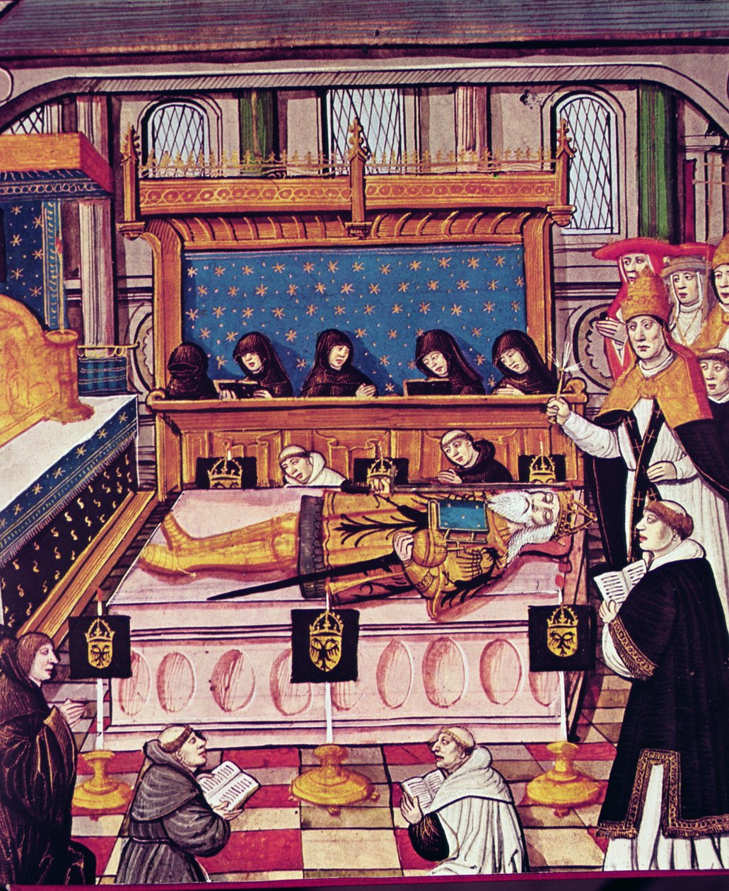 La morte di Carlo Magno nell