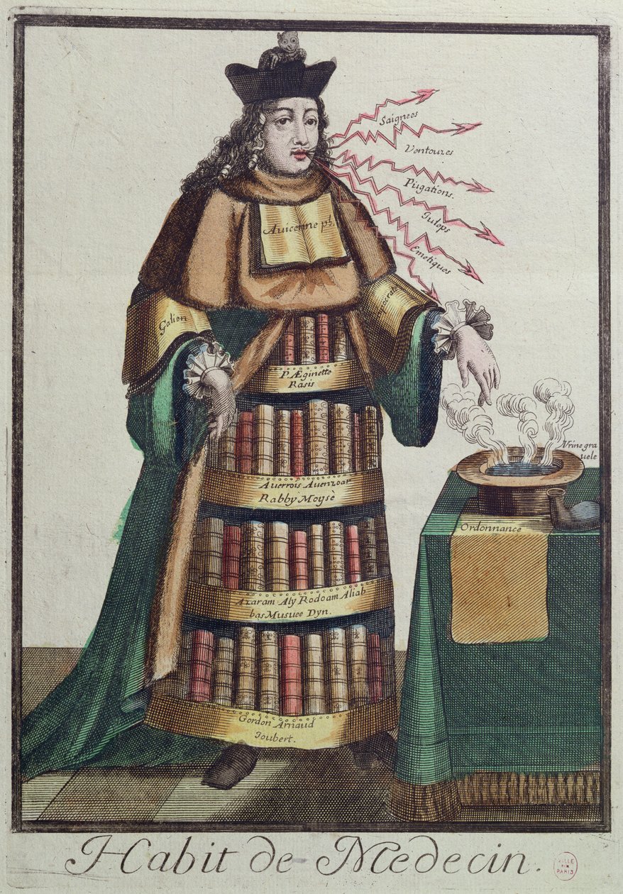 Il Dottore, un costume allegorico, dopo un