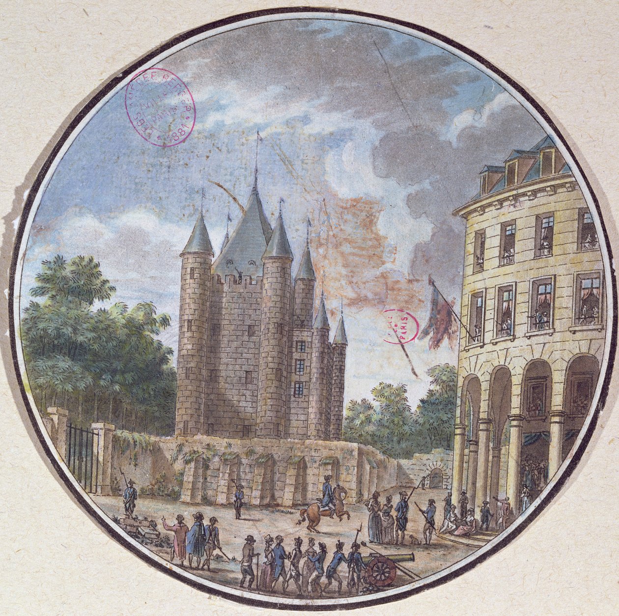 Il Donjon del Tempio, Parigi da French School