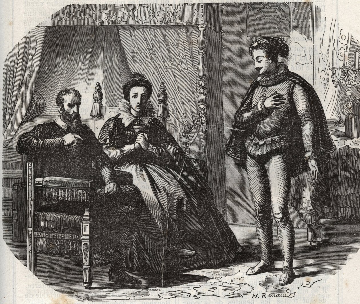 La duchessa di Cleves, Maria von Julich duchessa di Juliers e Berg (1491-1543), apprende della dissoluzione del matrimonio tra sua figlia, Anna di Cleves (1515-1557), e il re d