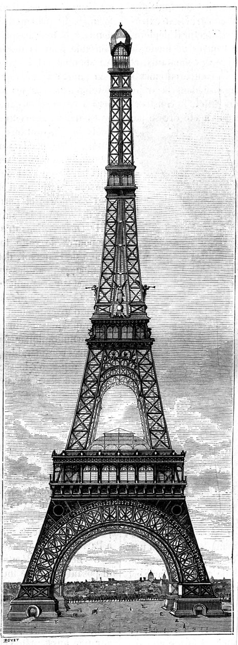 La Torre Eiffel, torre alta 300 metri per l
