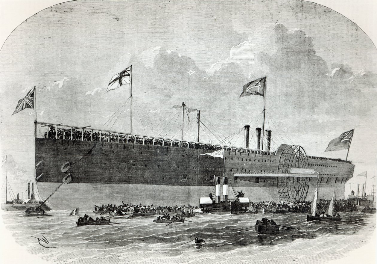 Il Great Eastern, illustrazione da Le Nouvel Illustré, 1867 da French School