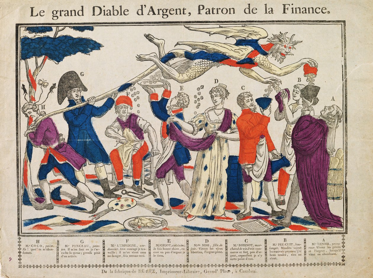 Il grande diavolo del denaro da French School