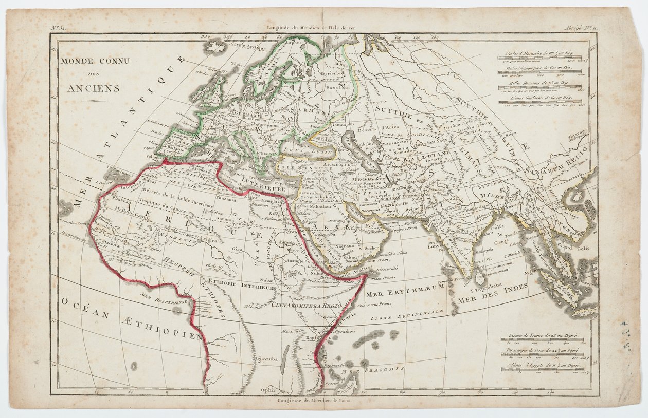 Il mondo conosciuto degli antichi da French School