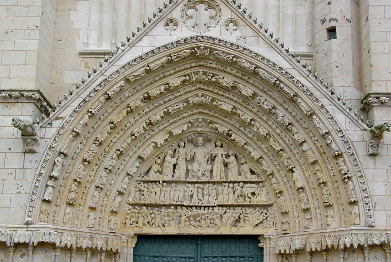 Il Giudizio Universale, dal timpano centrale della facciata ovest da French School