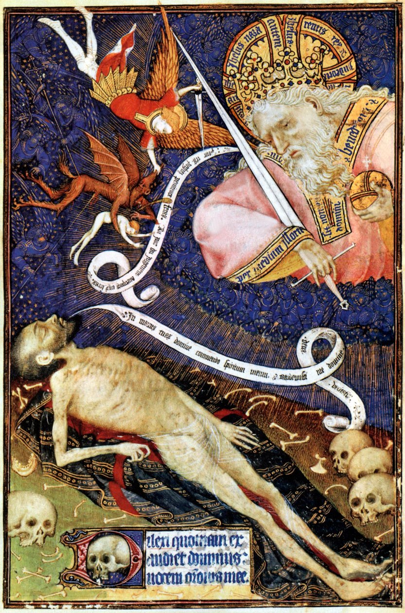 Il Giudizio Universale, illustrazione da Les Grandes Heures de Rohan, 1430 da French School