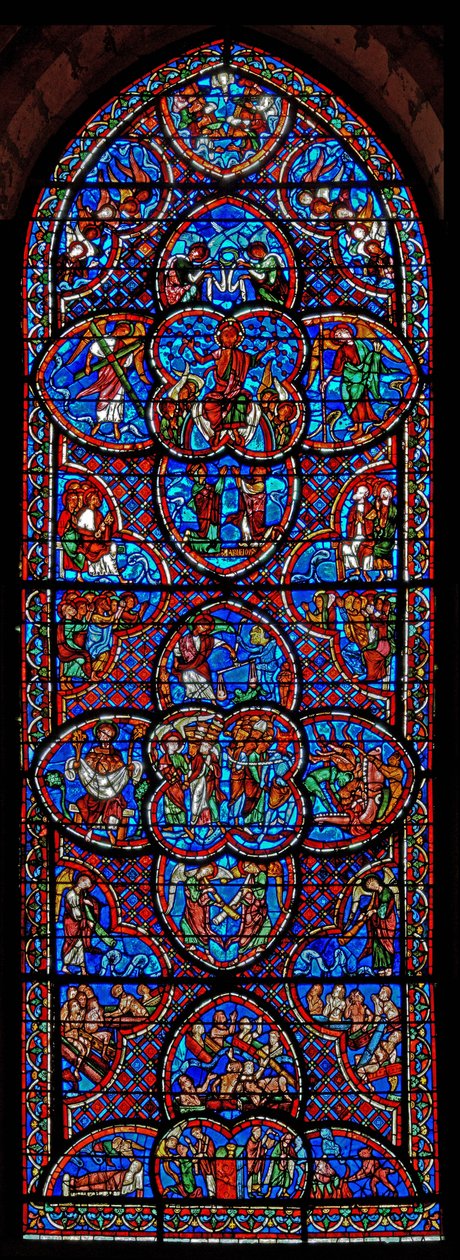 Vetrata del Giudizio Universale da French School