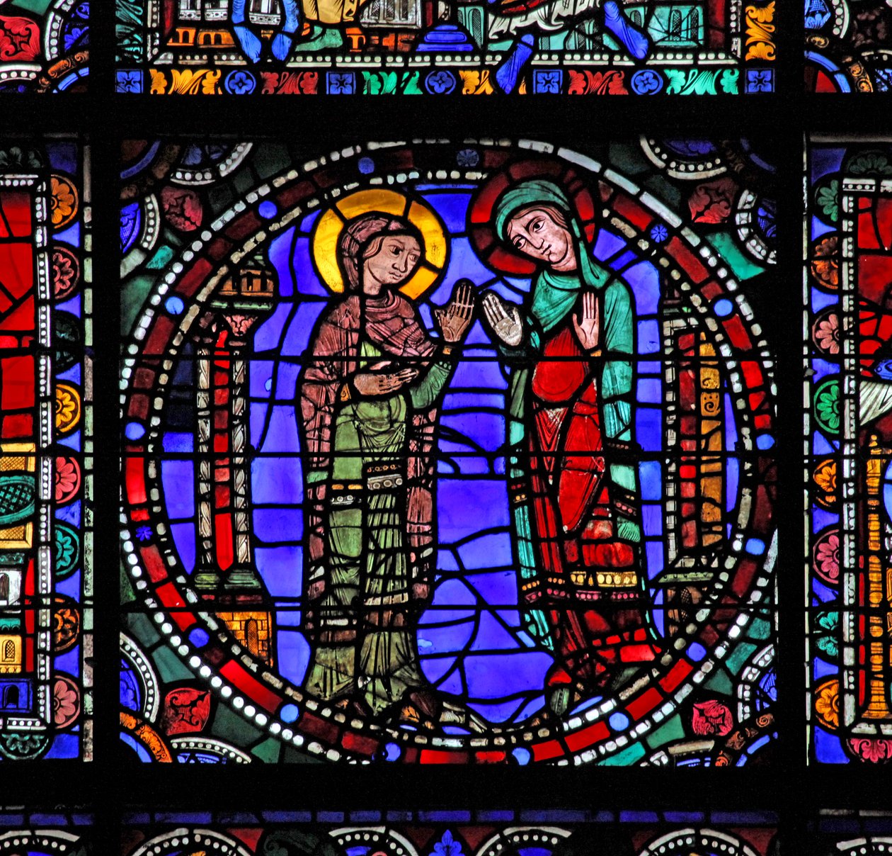 La vita di Cristo: La Vergine Maria - Visitazione da French School