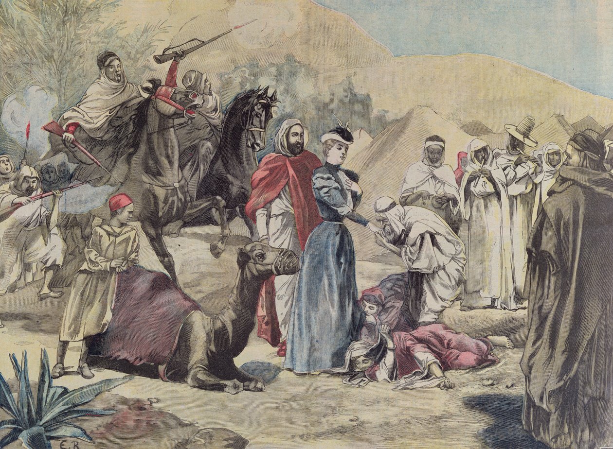 Il matrimonio di una donna europea con un capo arabo, da Le Petit Journal, 1899 da French School