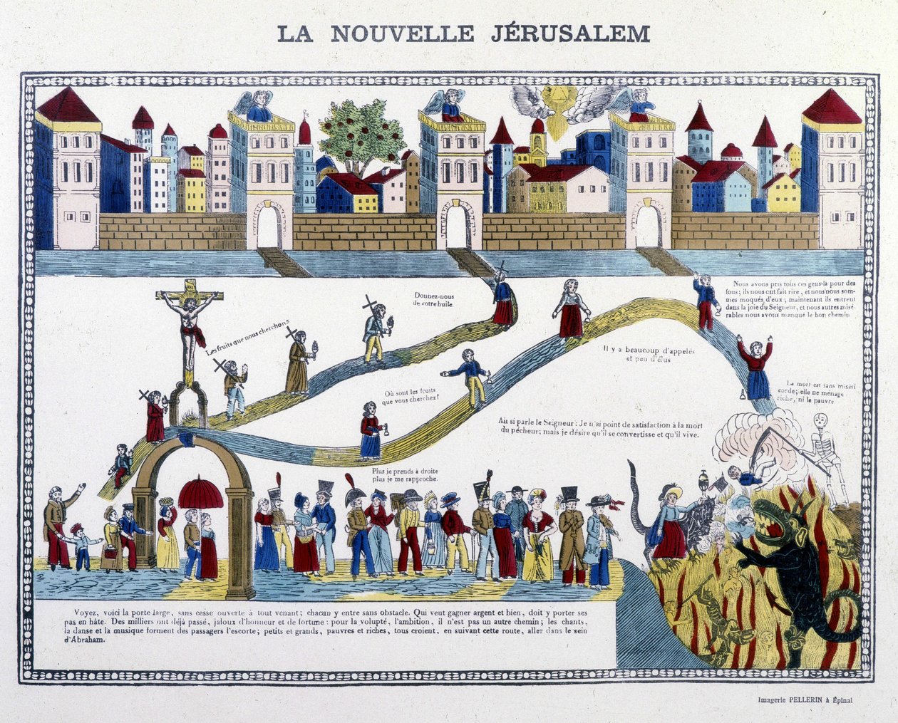 La Nuova Gerusalemme: il Giudizio Universale - immagine di Epinal da French School