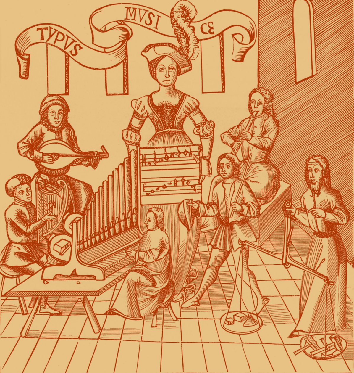 La personificazione della musica da French School