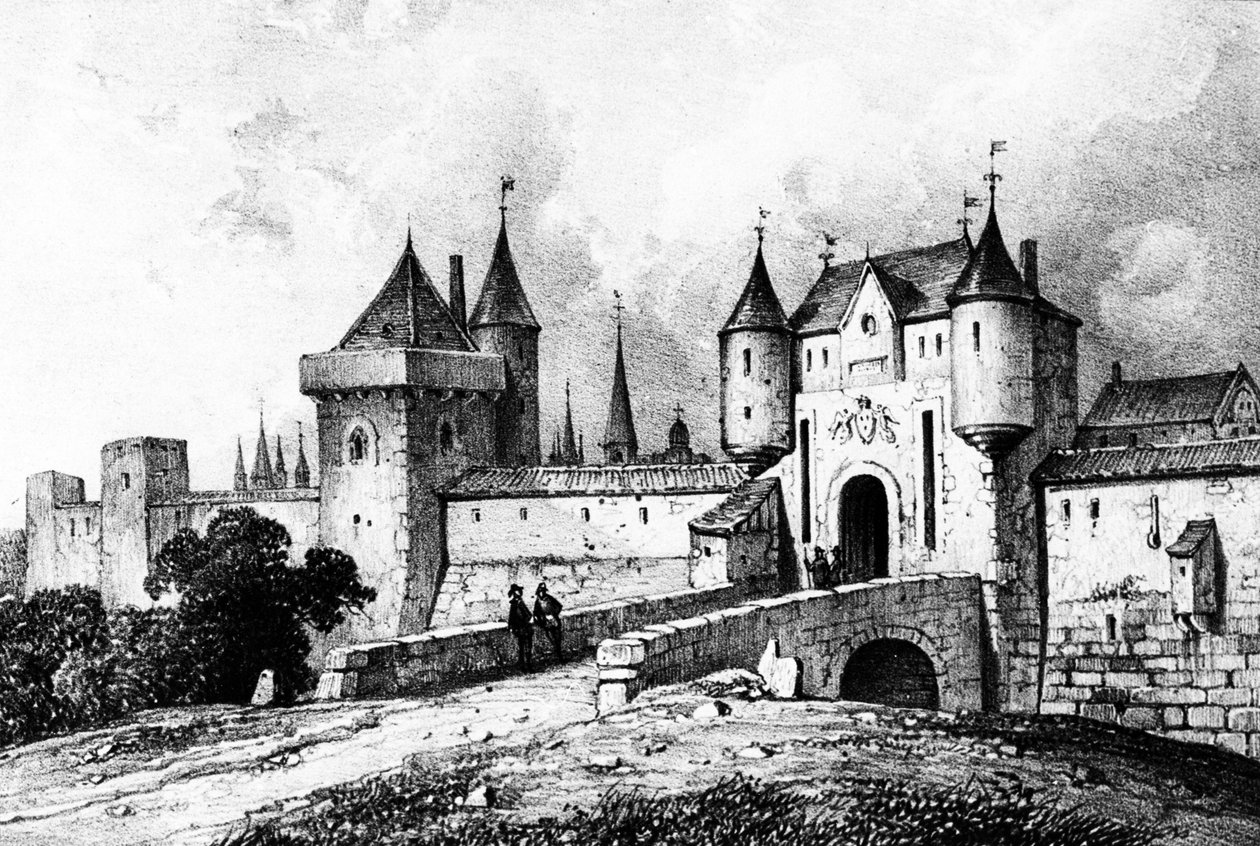 La Porta Saint-Honoré, Parigi nel XIII secolo da French School