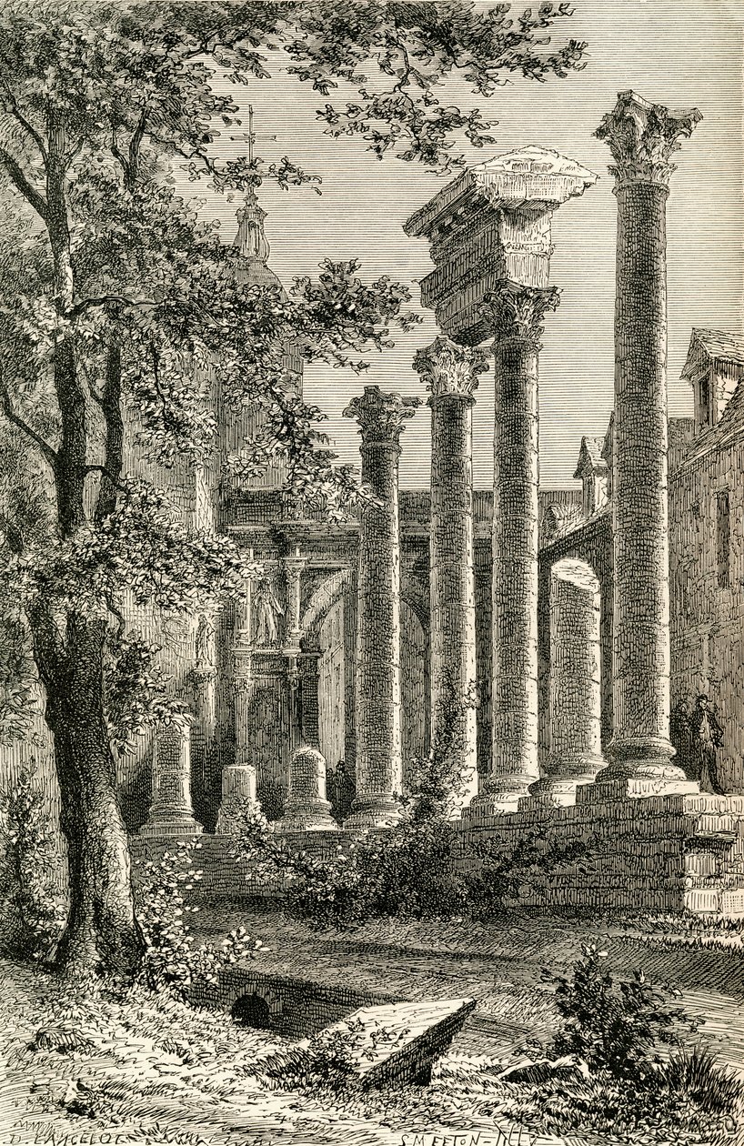 Il Teatro Romano, Besançon, nel XIX secolo, da 