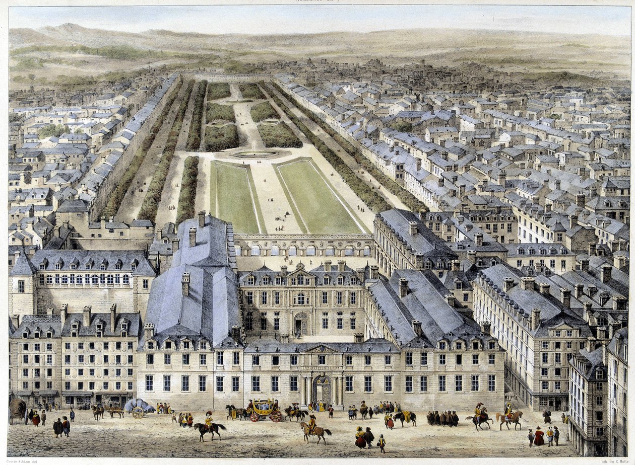 Il Palazzo Reale nel 1679, visto da Rue St Honoré da French School