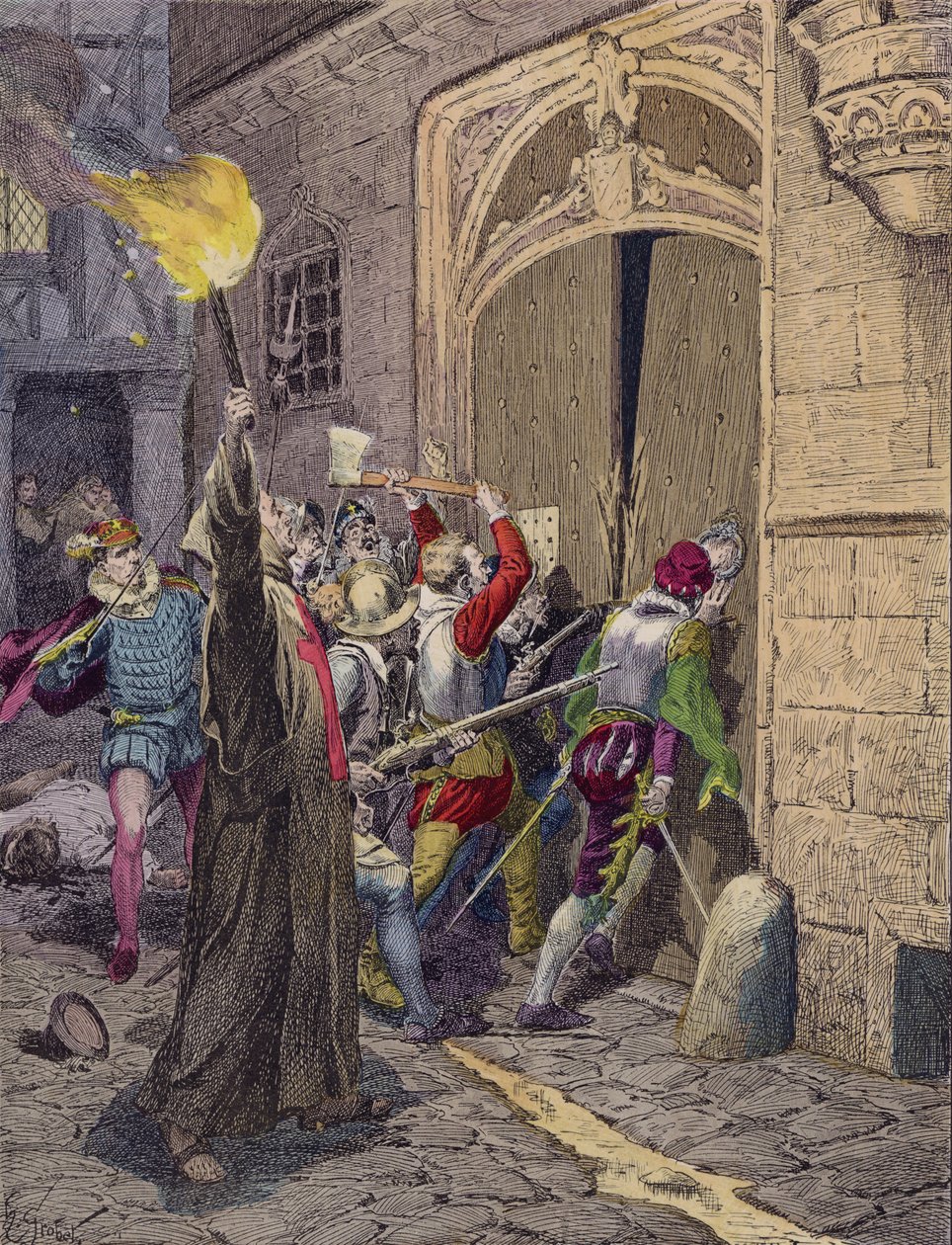 Il massacro del giorno di San Bartolomeo, Parigi da French School