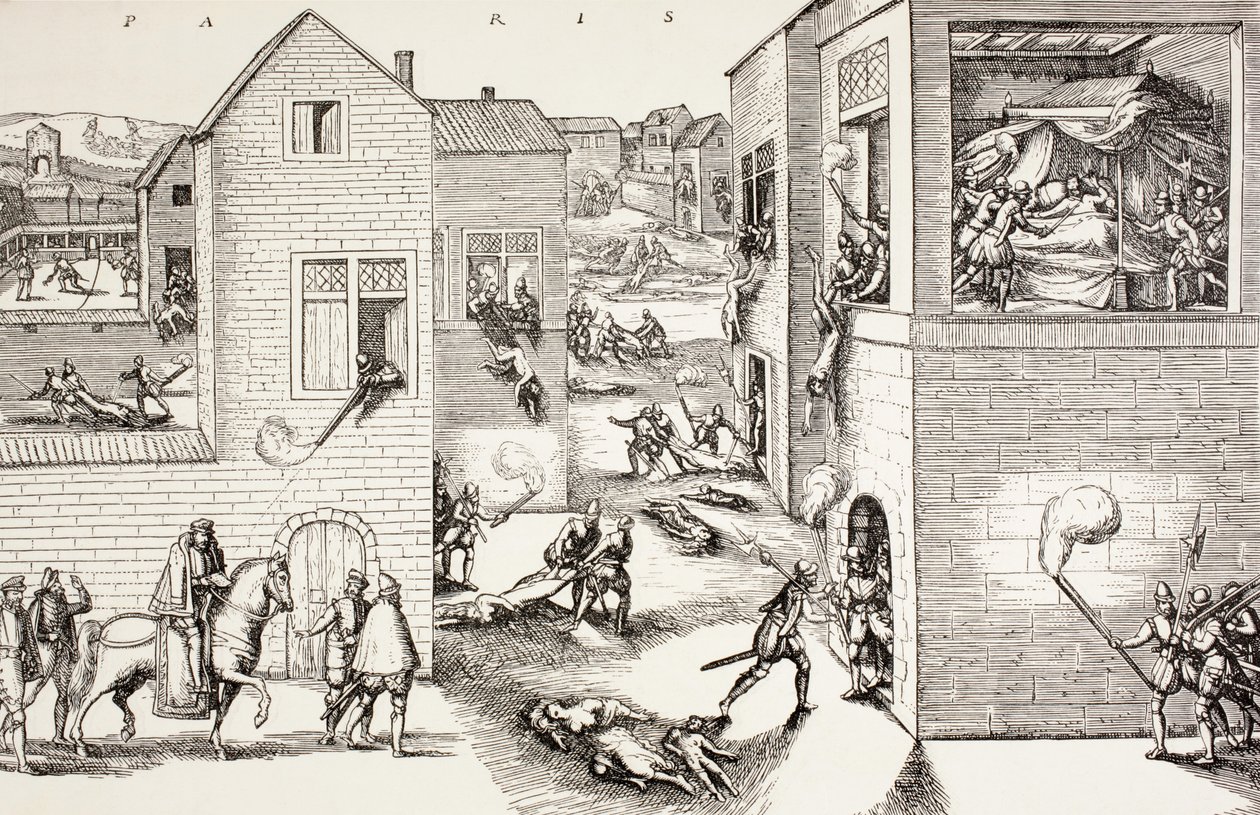 Il massacro della notte di San Bartolomeo, agosto 1572, da 