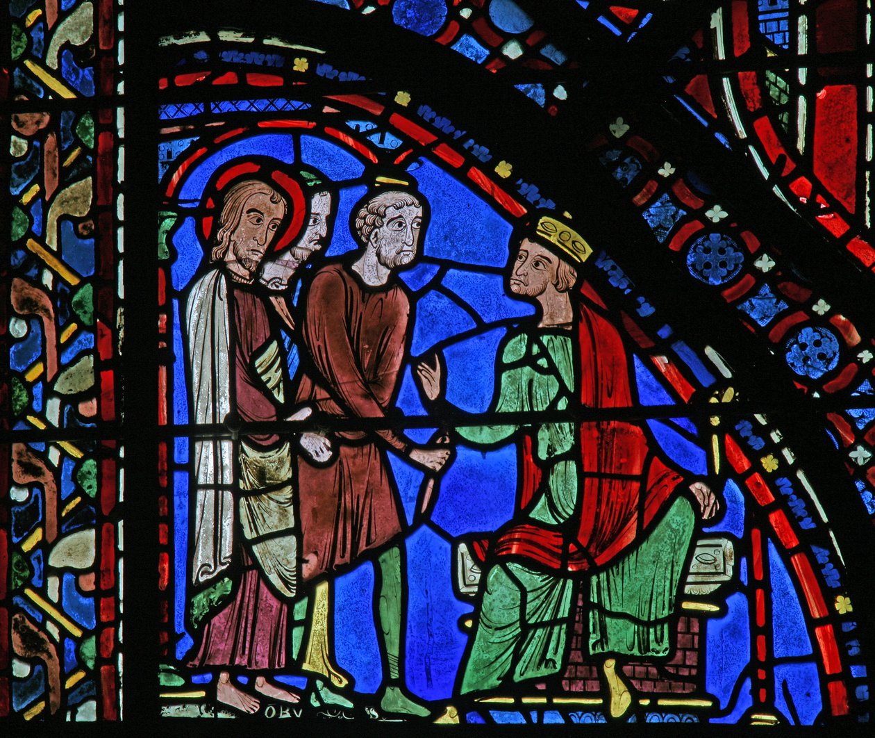 San Giacomo: Giacomo davanti a Erode (dettaglio) da French School