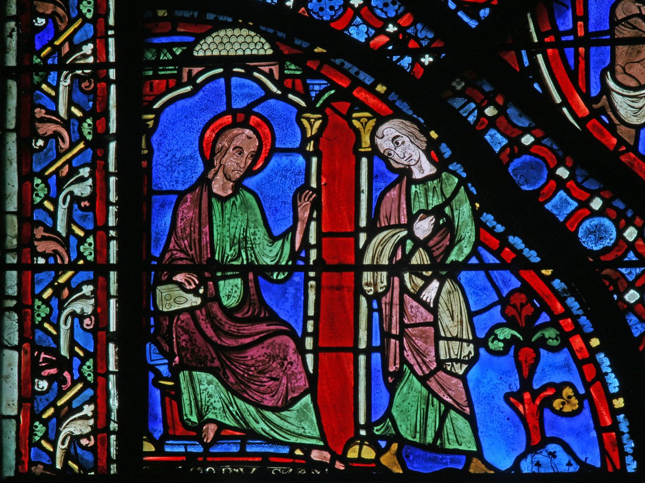 San Giacomo: Giacomo invia il suo mantello per curare Filetus (dettaglio) da French School