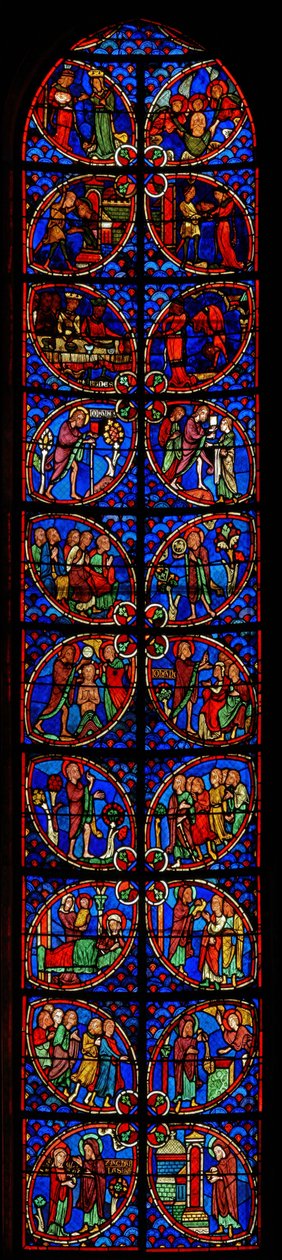La vetrata di San Giovanni Battista da French School