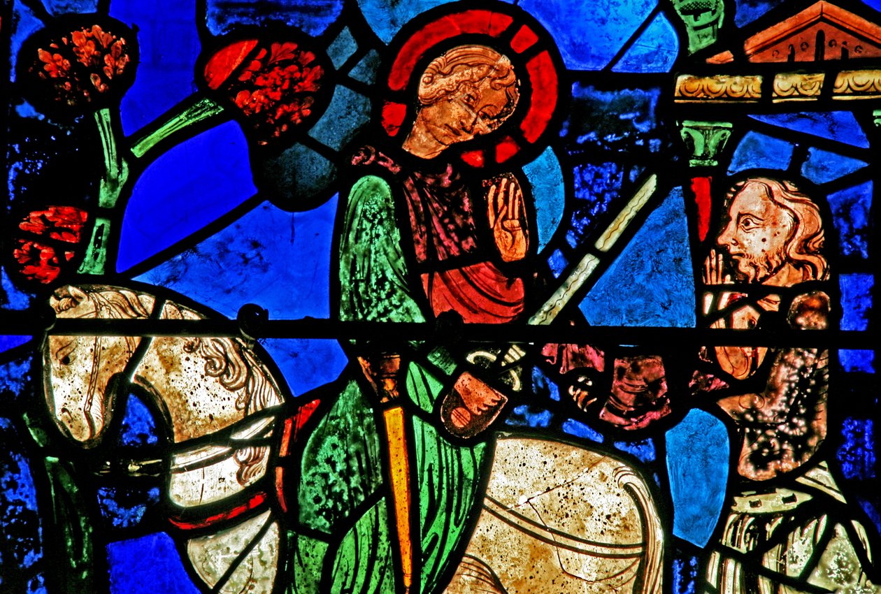 La finestra di San Martino: il santo divide il suo mantello da French School