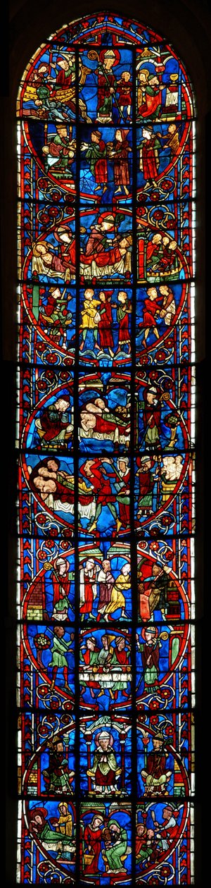 La vetrata di San Nicola da French School