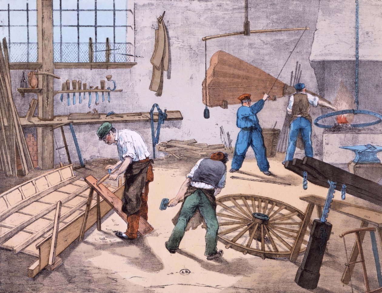 Il carradore, c.1860 da French School