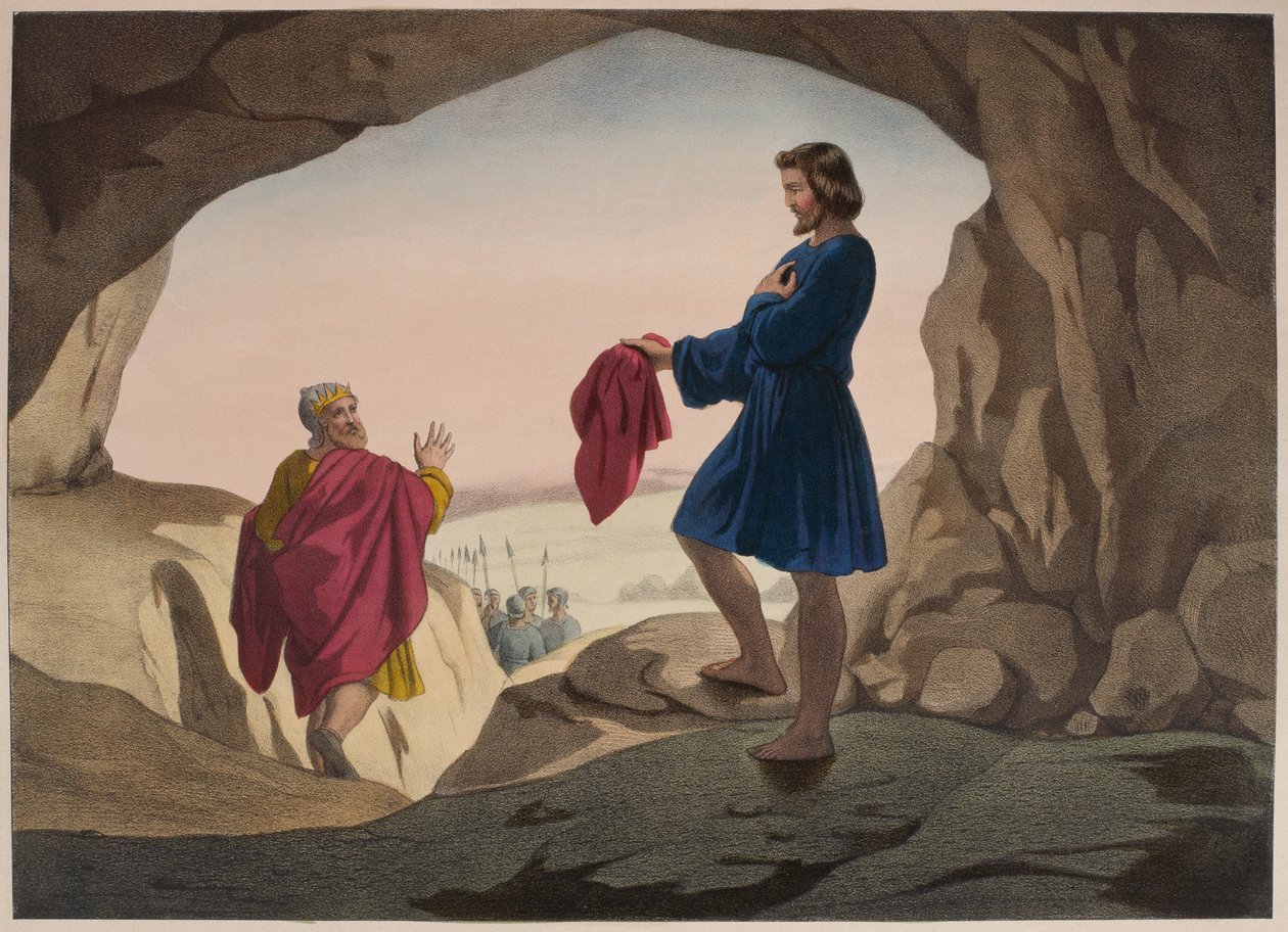 La veste insanguinata di Giuseppe, illustrazione da un catechismo L