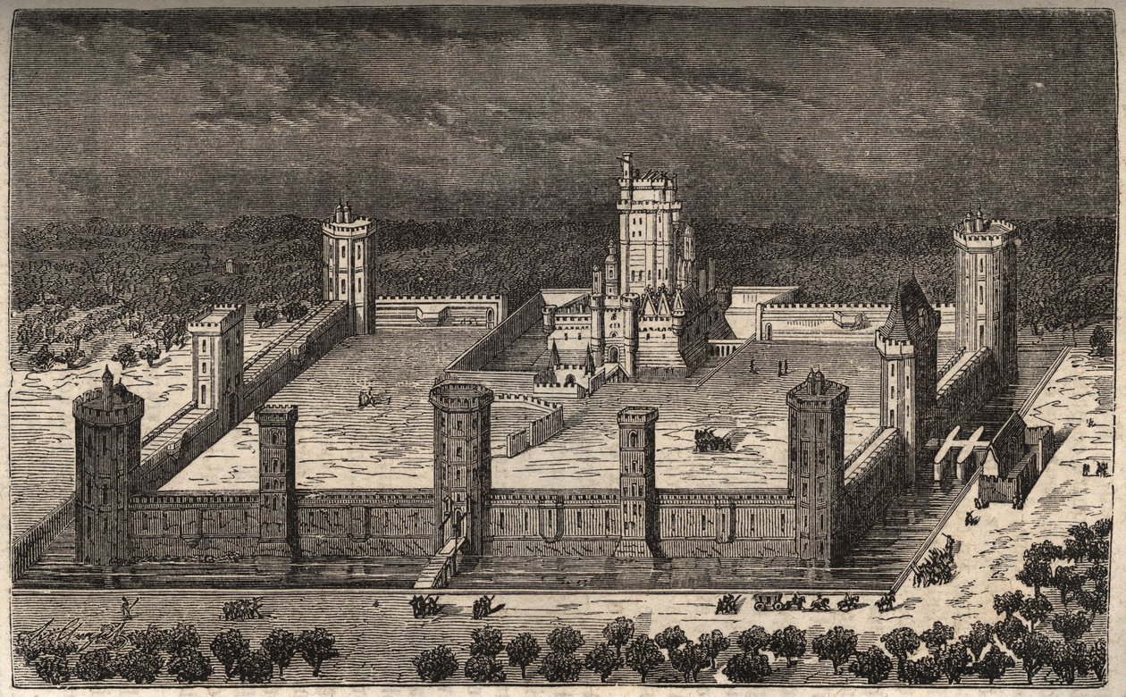 Il castello di Vincennes nel XVII secolo - incisione in 