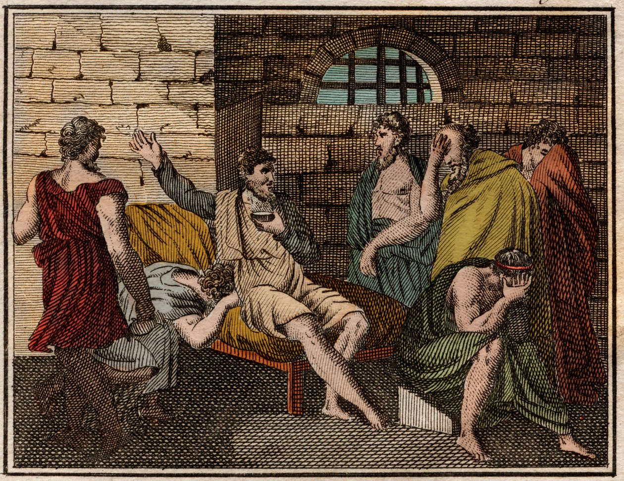 La morte di Socrate (470?-399 a.C.) da French School