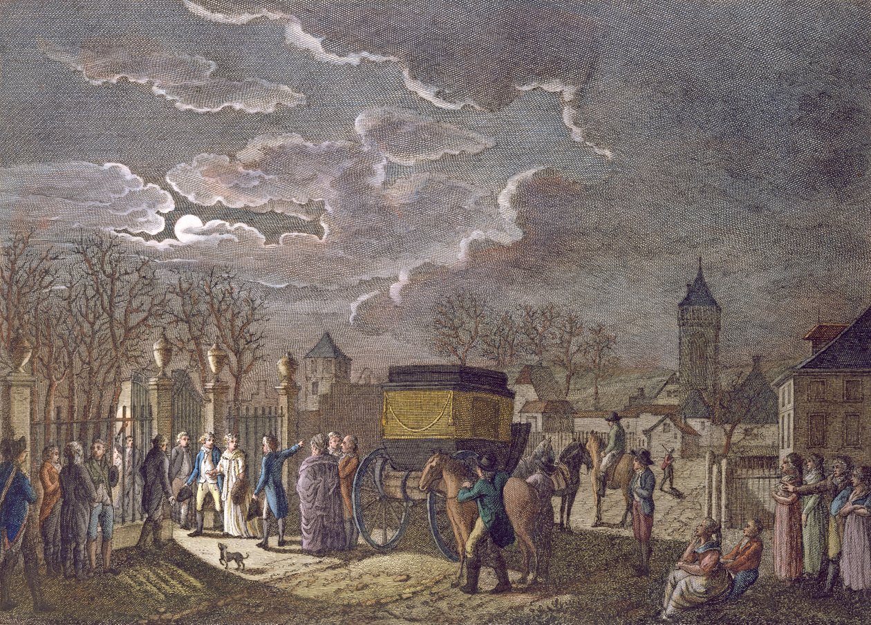 Lo scambio del 26 dicembre 1795 di Madame Royale a Basilea per 6 prigionieri francesi catturati dagli austriaci da French School