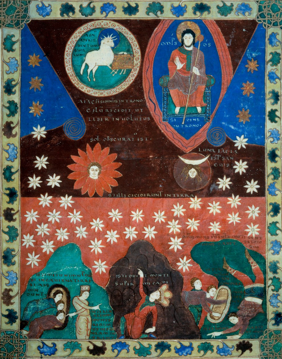 La caduta delle stelle. Miniatura tratta dai commentari dell