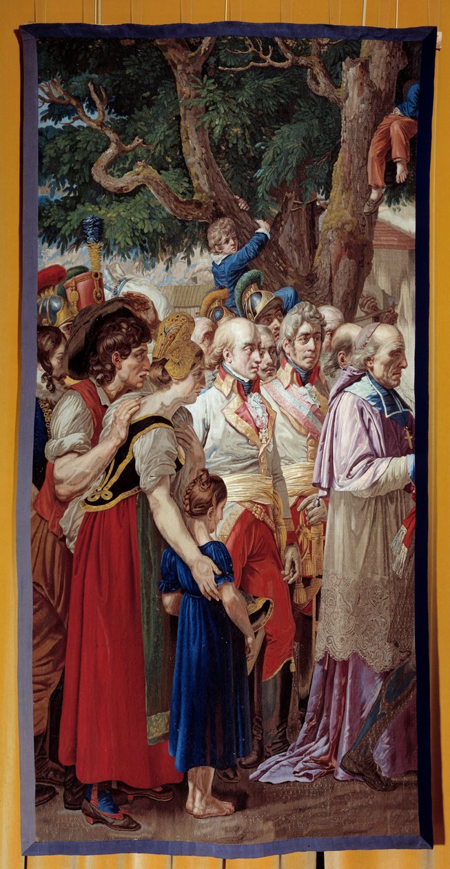 La consegna delle chiavi di Vienna a Napoleone I da French School