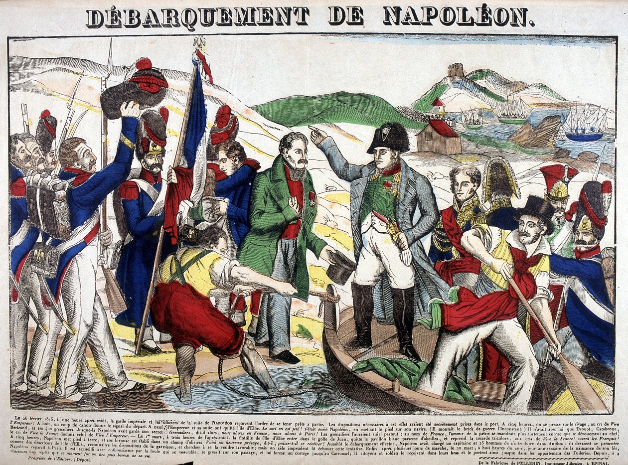 Lo sbarco nel Golfo Juan: Napoleone I tornò in Francia il 1 marzo 1815 dopo il periodo di esilio sull