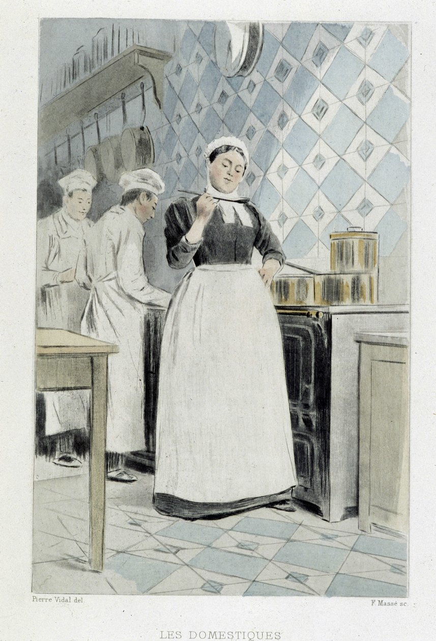 I domestici: il cuoco - in "I nostri contemporanei" di Octave Uzanne da French School