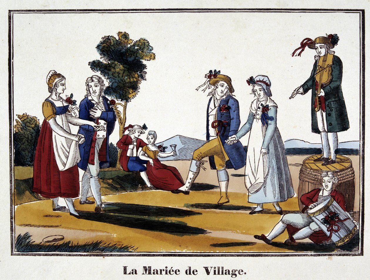 La sposa del villaggio - immaginario di Epinal da French School
