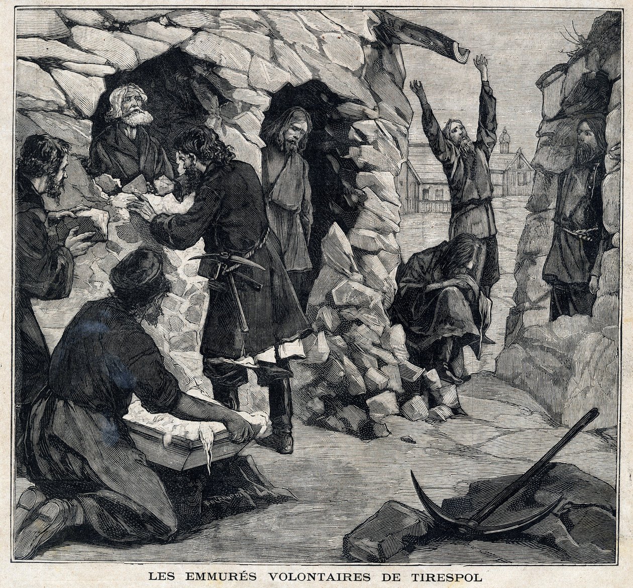 I volontari di Tiraspol in Moldavia desiderano diventare martiri. In "Le Peute Parisien" del 23/05/1897. Collezione privata da French School
