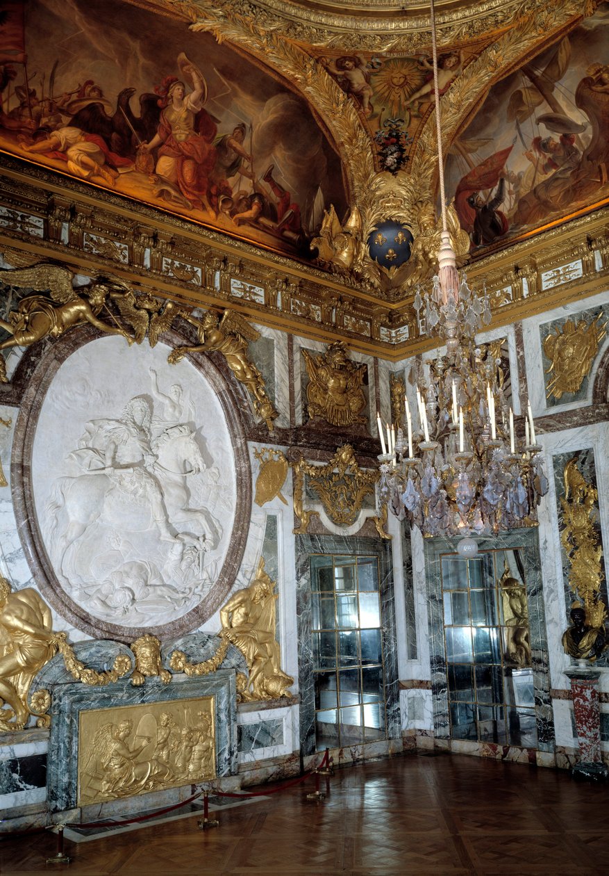 Il salone della guerra al Palazzo di Versailles da French School