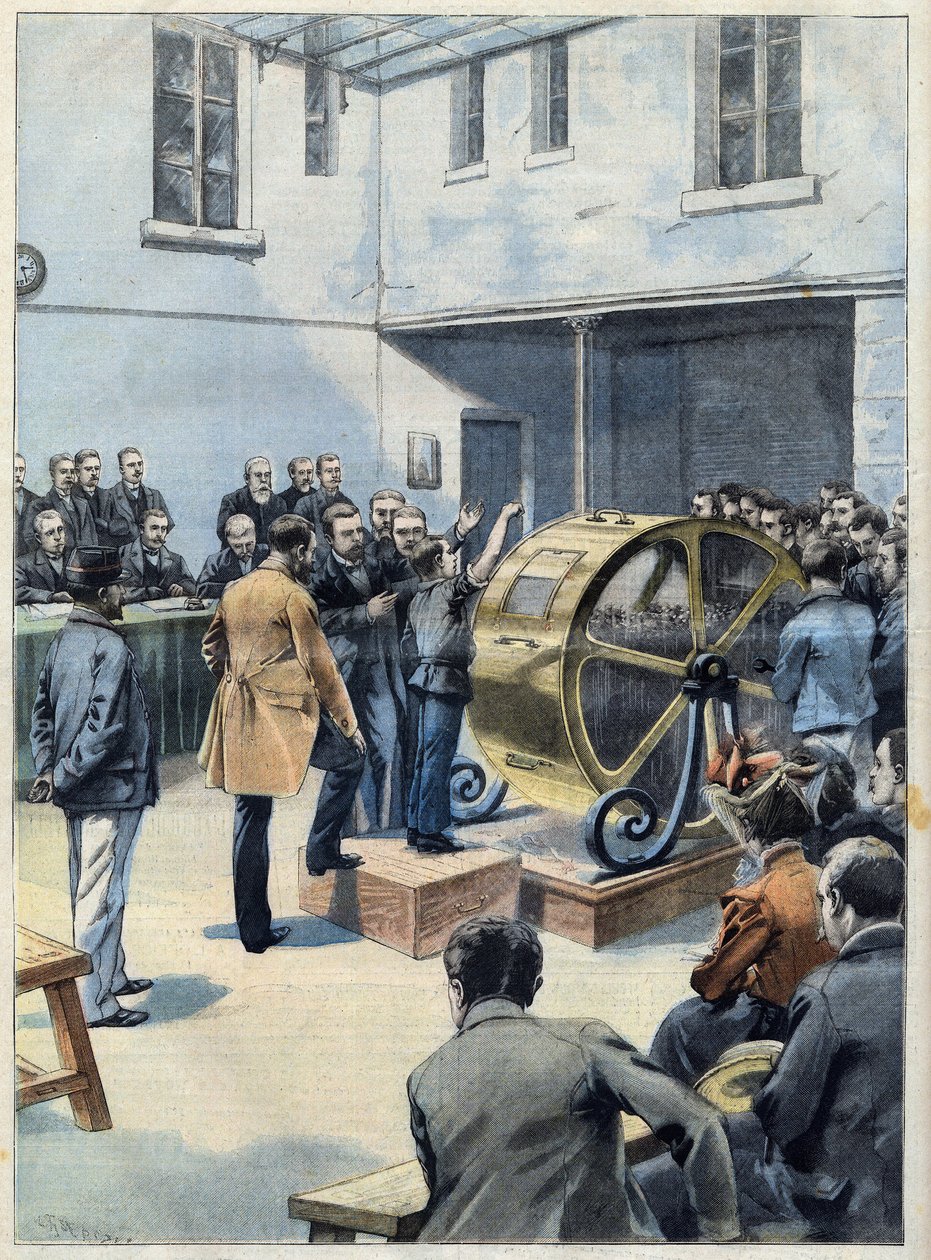 La ruota della fortuna. Sorteggio al Crédit Foncier de France, in "Le Petit Parisien" da French School